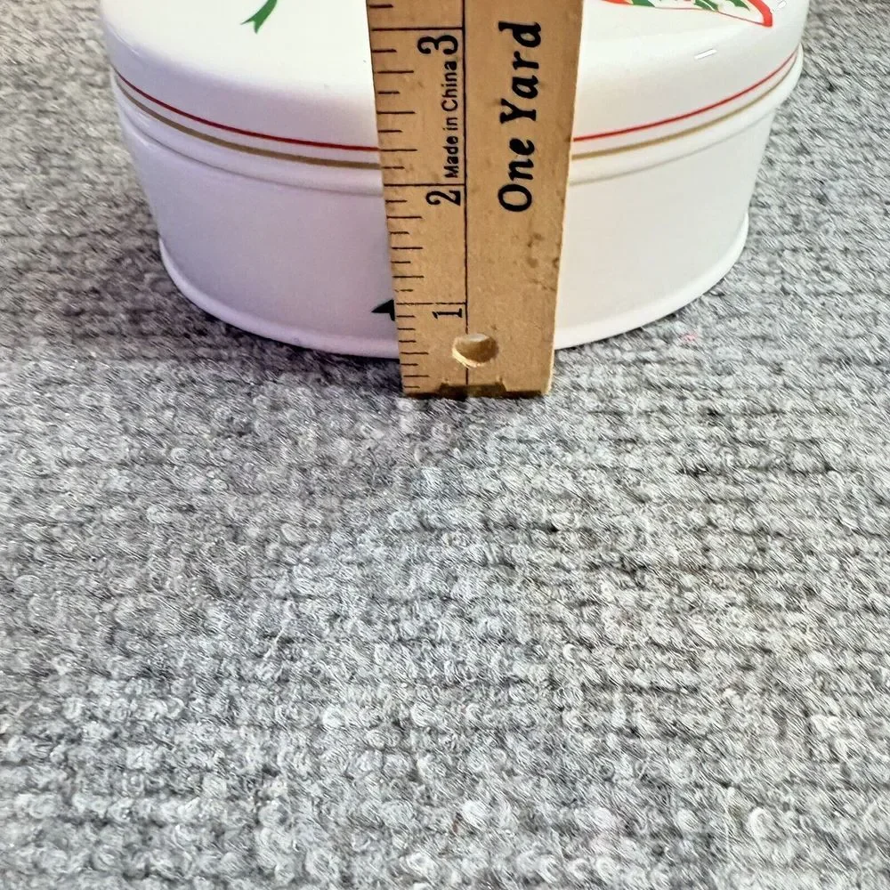 Vintage Christopher Stuart Angel Song Y1511 Trinket Box Bone China Christmas 90s
